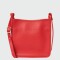 Longchamp -Cartera de cuero cruzada, Zipped Rojo