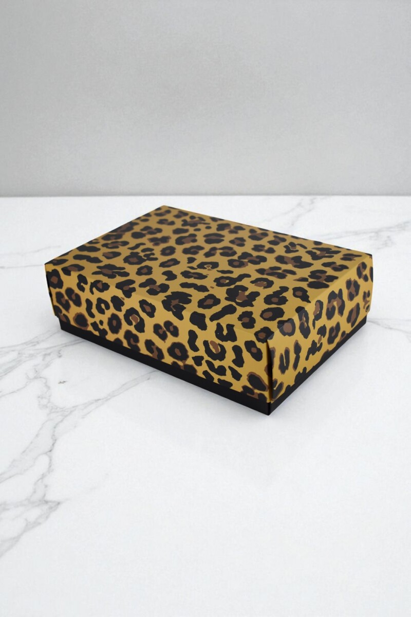 Caja laminada - Caja Animal print - 20x30x9 cm 