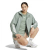 Campera Adidas HYGLM WINDB de Mujer - JC9847 Gris Verdoso-blanco