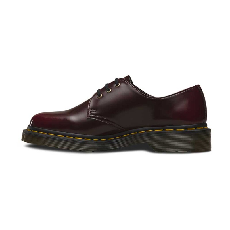 Vegan 1461 - Unisex Cherry Red Oxford Rub Off