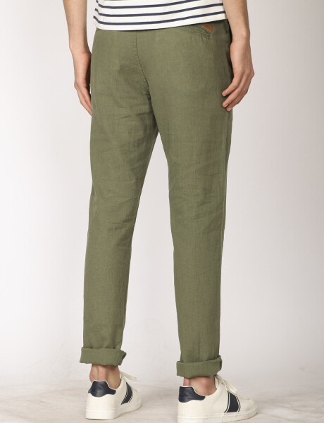 080707 PANTALÓN LINO HARRY Verde