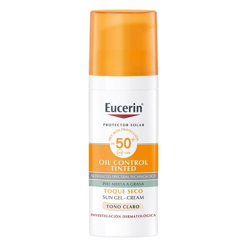 EUCERIN SOLAR FACIAL OIL CONTROL TOQUE SECO T.CLARO FPS 50 50 ML - ANTI BRILLO EUCERIN SOLAR FACIAL OIL CONTROL TOQUE SECO T.CLARO FPS 50 50 ML - ANTI BRILLO