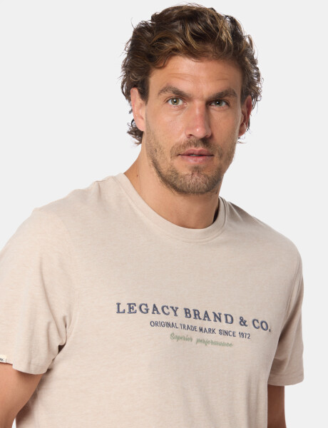 REMERA BORDADA Beige