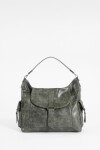 Cartera hobo con tapa verde
