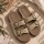 Sandalia Candela beige oscuro