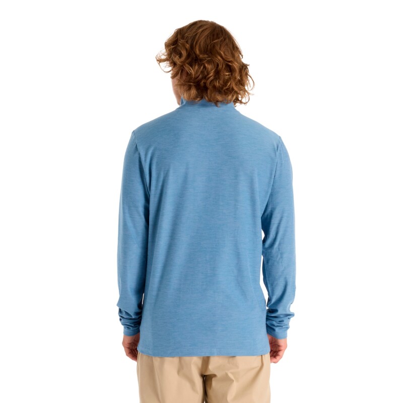 Buzo New Balance de Hombre - Space Dye 1/4 Zip - MT41915DSW BLUE