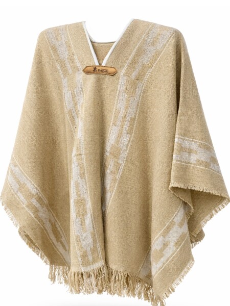 Poncho Niño Beige