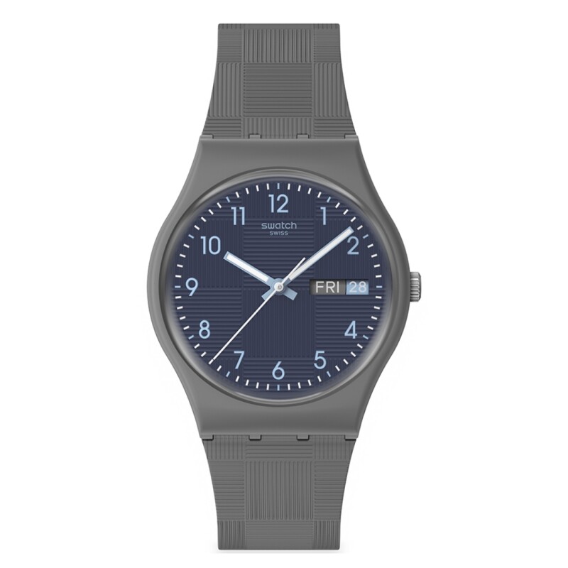 Reloj Swatch SO28M701 Tile Dial de Silicona Gris
