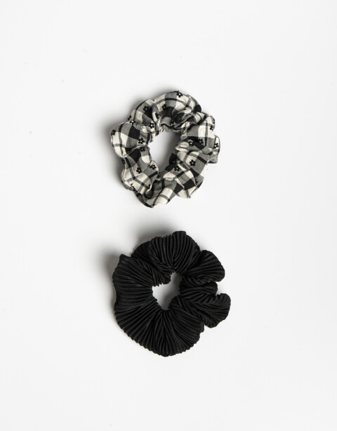 Skunzies Estampados Set De Scrunchies - Estampado Geometrico