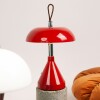 Lámpara de mesa viajera inalámbrica roja Rojo