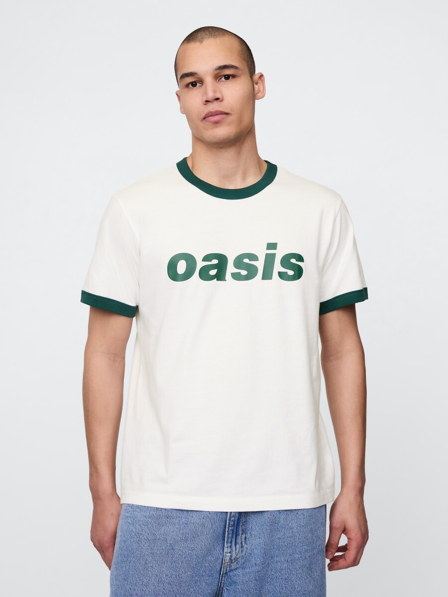 Remera Bandas Manga Corta Hombre - New Off White Opt1 