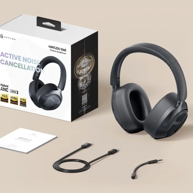 Auriculares inalámbricos Bluetooth Haylou S40 Anc Blanco