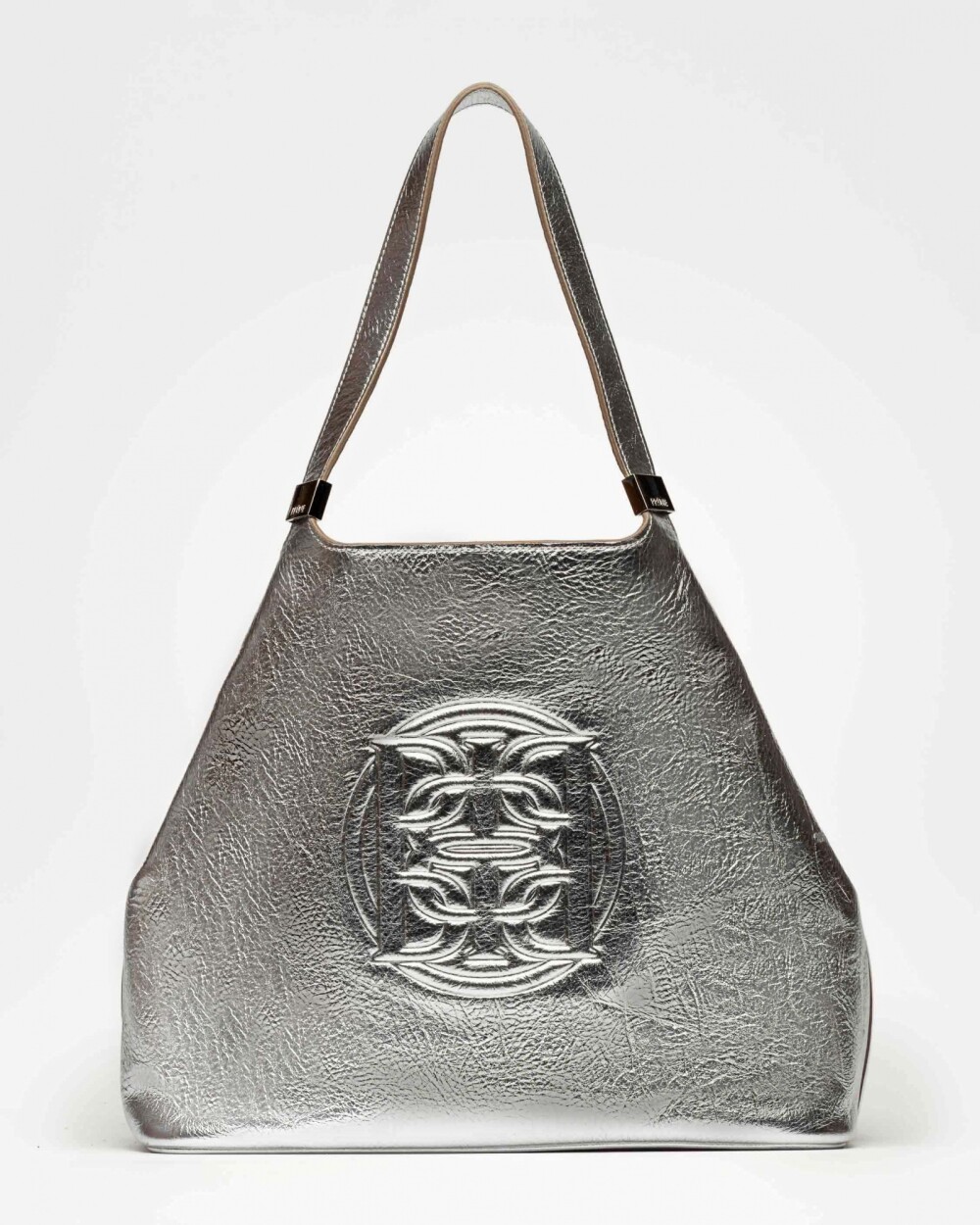 Bolso Eterial en cuero arrugado Metalizado