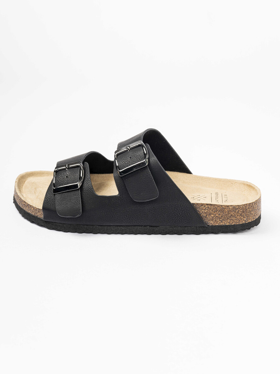 Sandalia tiras - negro 