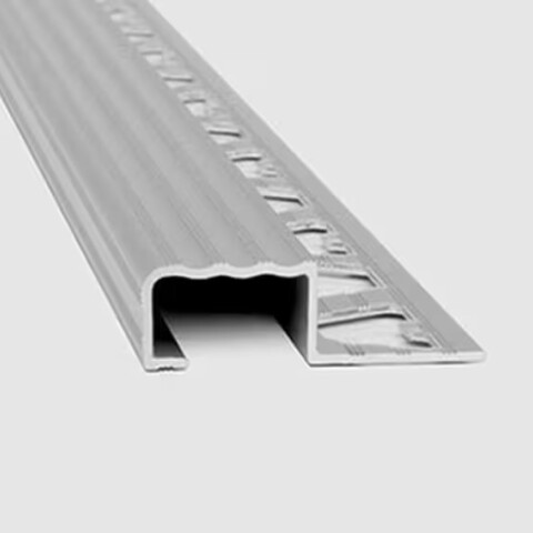 Aluminio protector de escalón grada 10.5mmx2.5mt Cromo Mate Aluminio Protector De Escalón Grada 10.5mmx2.5mt Cromo Mate