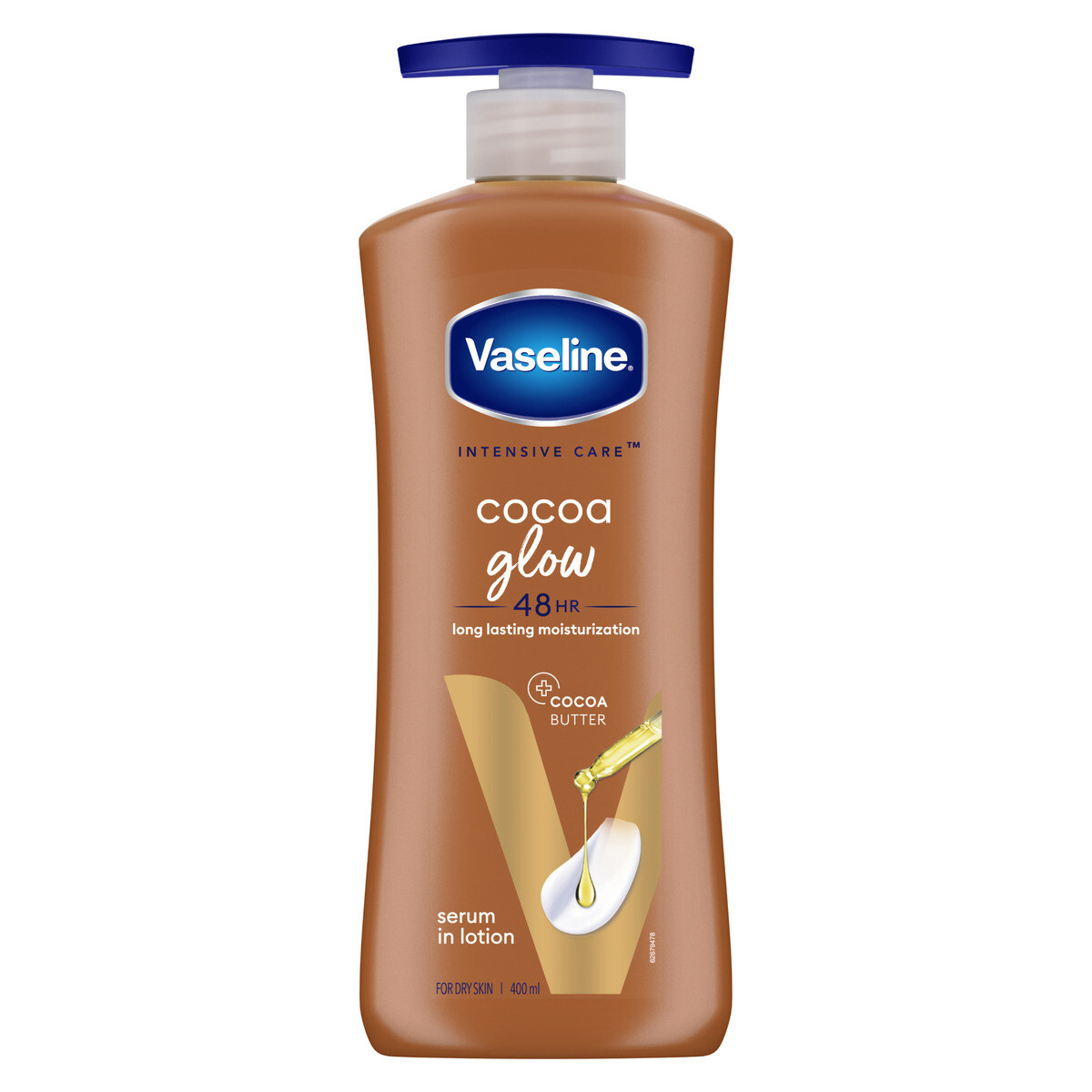 VASELINE COCOA GLOW LOTION 36X400ML 