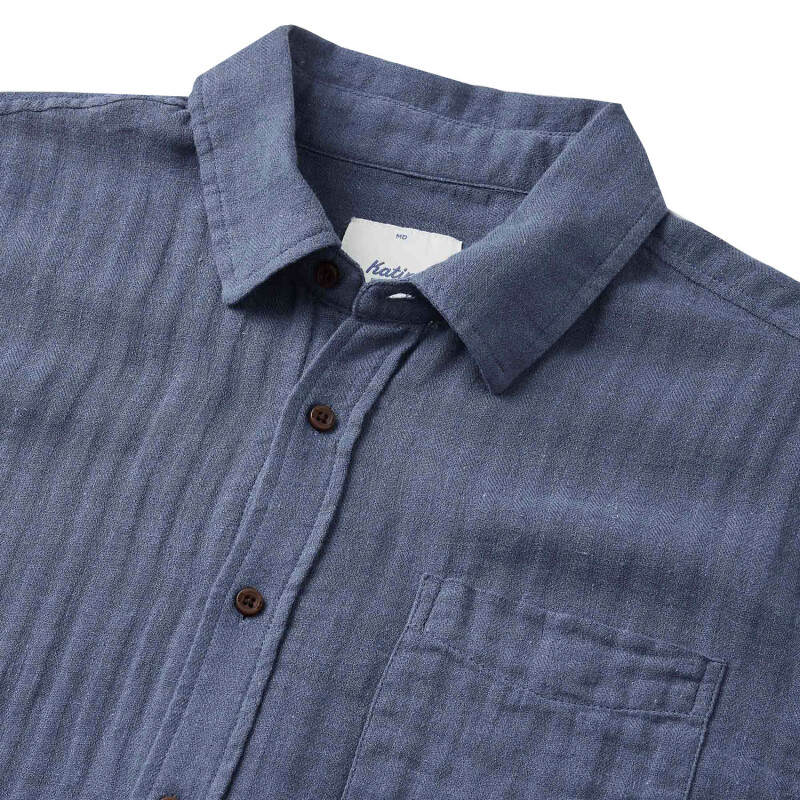 Camisa Katin Alan Solid Shirt Azul Camisa Katin Alan Solid Shirt Azul