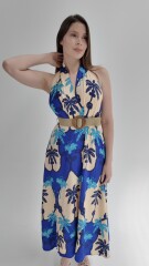 Vestido Tahití Azul