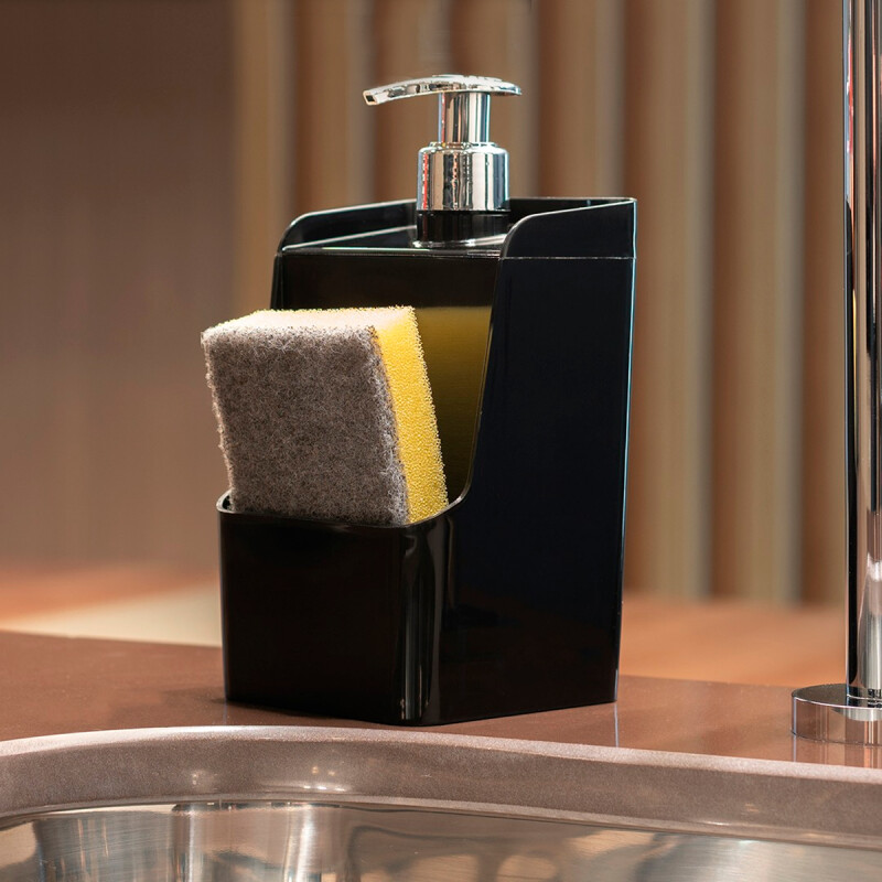 Dispensador de jabón líquido 500 ml NEGRO