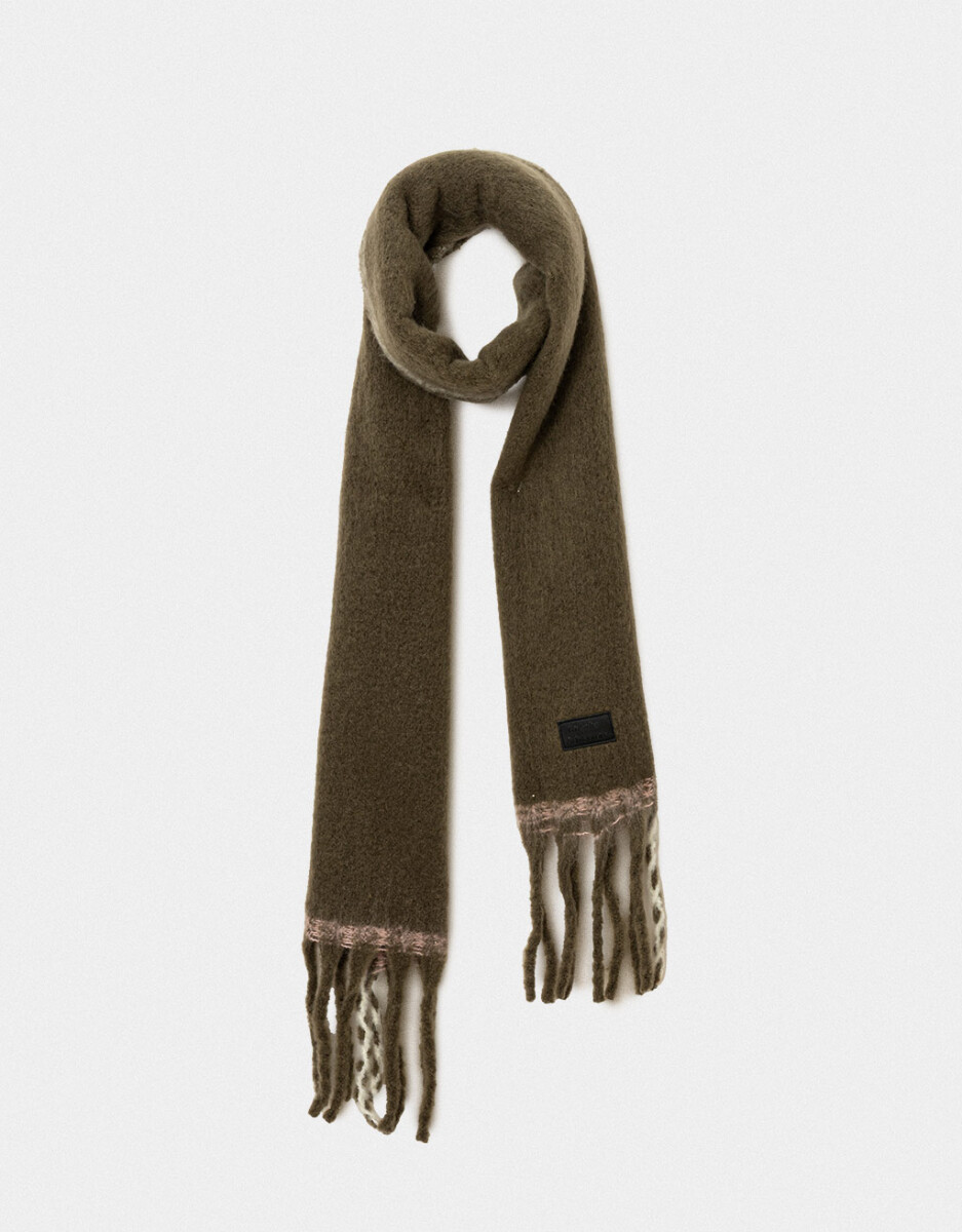 Bufanda Tejida Colorblock 