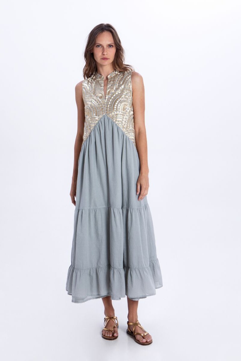 VESTIDO NEW TRIANGLE Beige