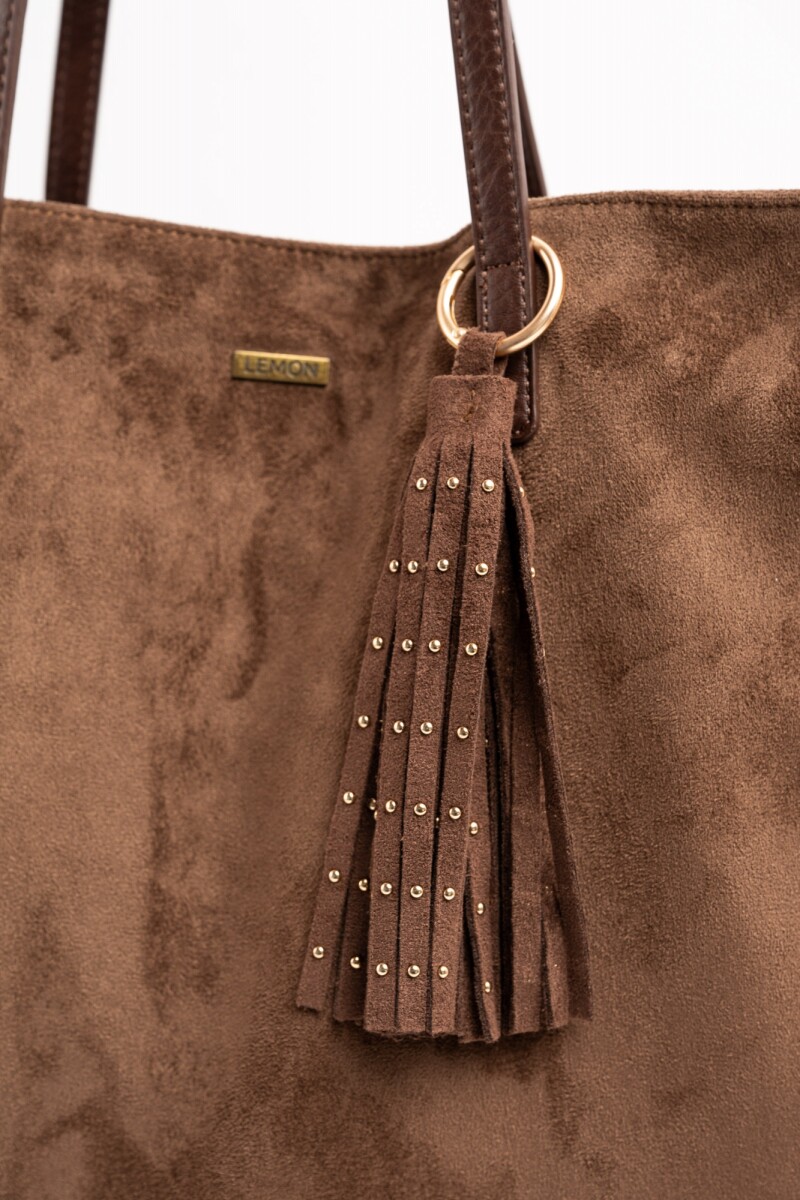 Travel Bag Gamuza Vegana Marrón