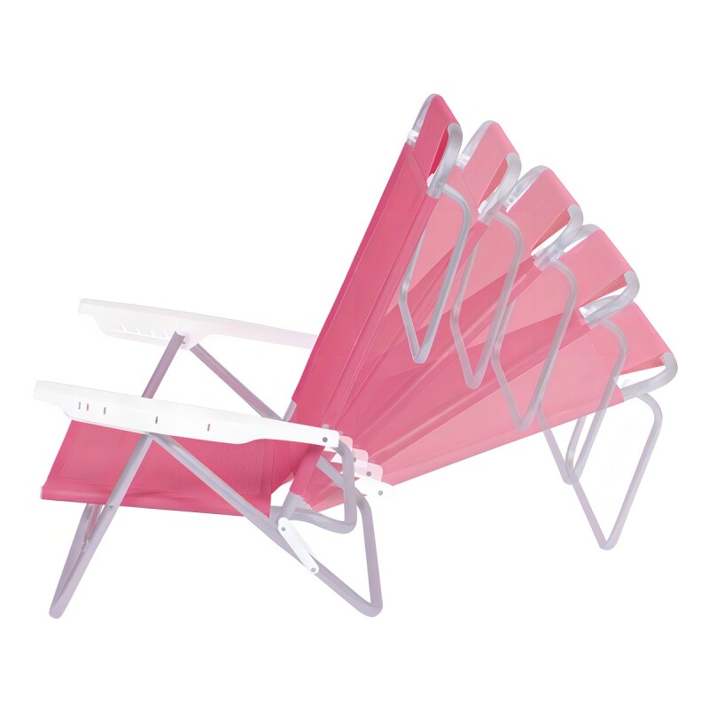Reposera Silla Playa Reposera Aluminio Mor Summer - Color Rosa 6 Posiiciones Reposera Silla Playa Reposera Aluminio Mor Summer - Color Rosa 6 Posiiciones