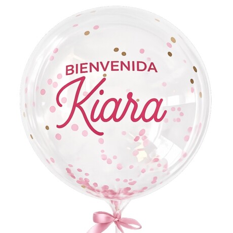 Globo de Bienvenida para beba con nombre Globo de Bienvenida para beba con nombre