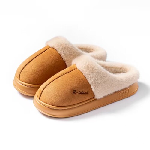 Pantufla Abierta Corderito Unisex Brown