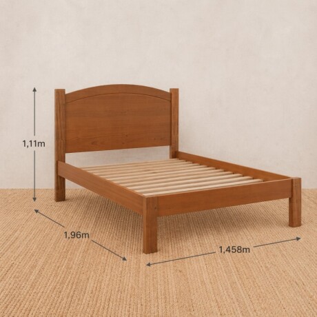 Cama De 2 Plazas Línea Bronce U