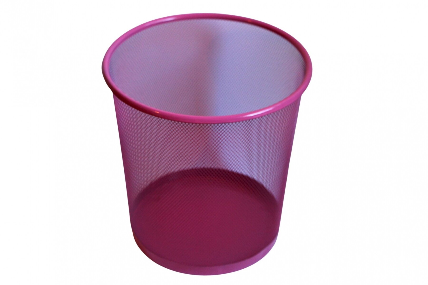 PAPELERA ALAMBRE - COLOR ROSADO 