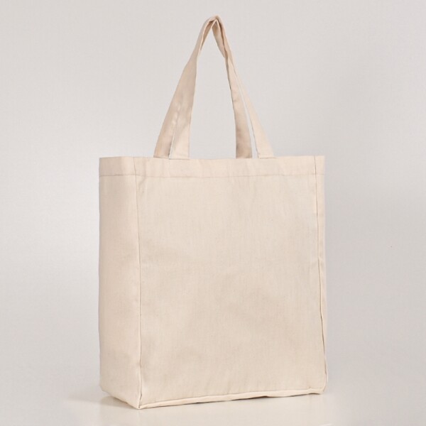 Shopping Bags Con Fuelle Color Crudo – 35 x 40 cm