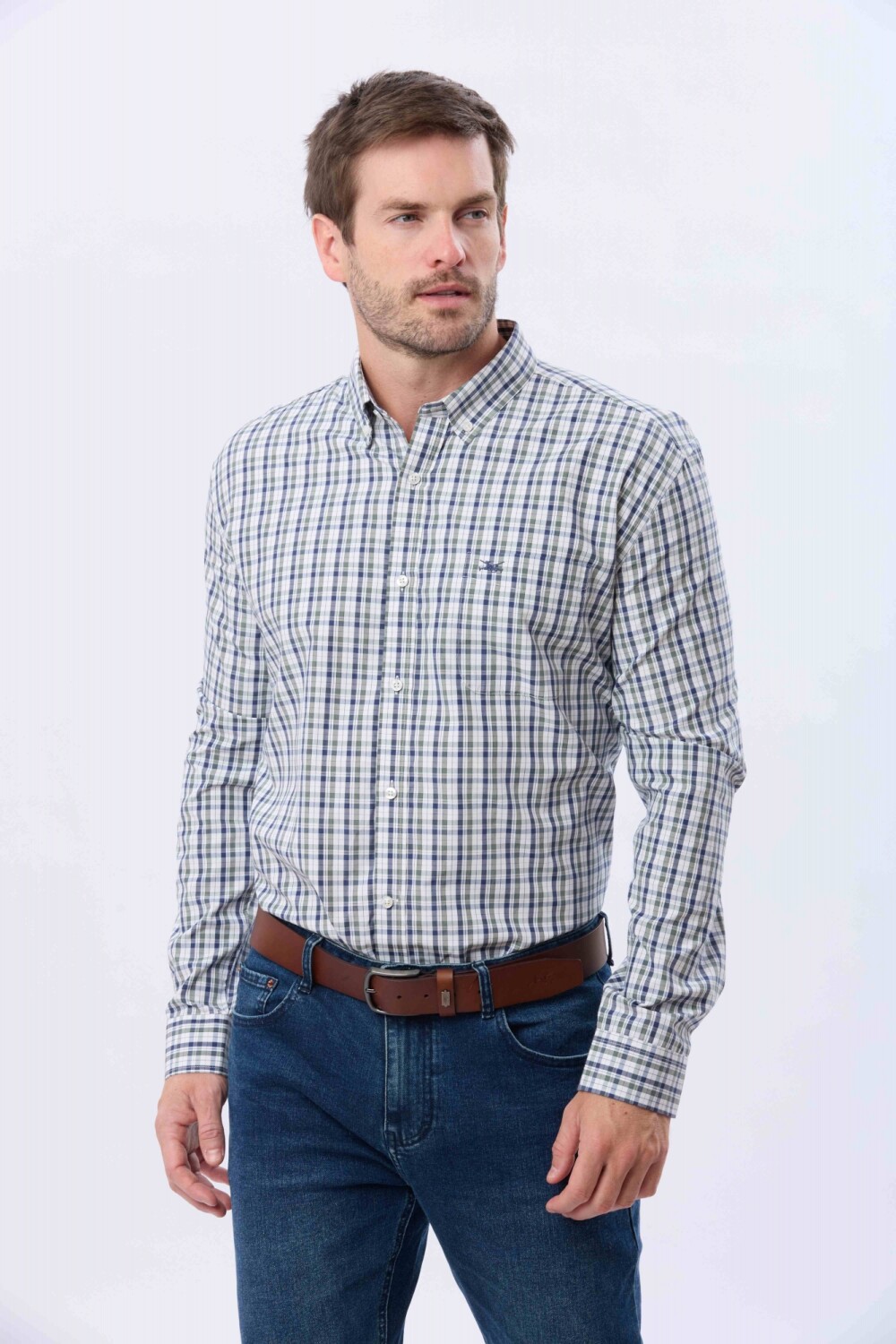 CAMISA CUADROS Azul
