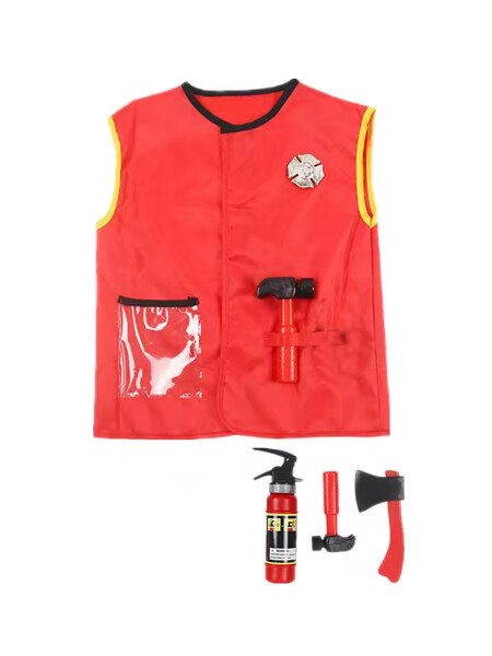 DISFRAZ BOMBERO ROJO