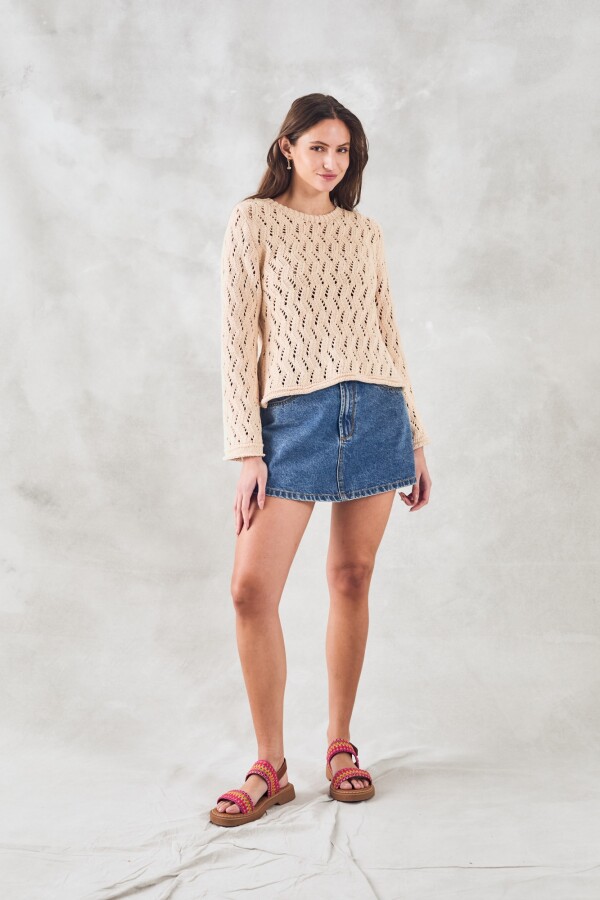 Sweater Textura Crudo