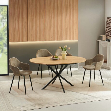 JUEGO DE COMEDOR MDF-Y-METAL DARIA