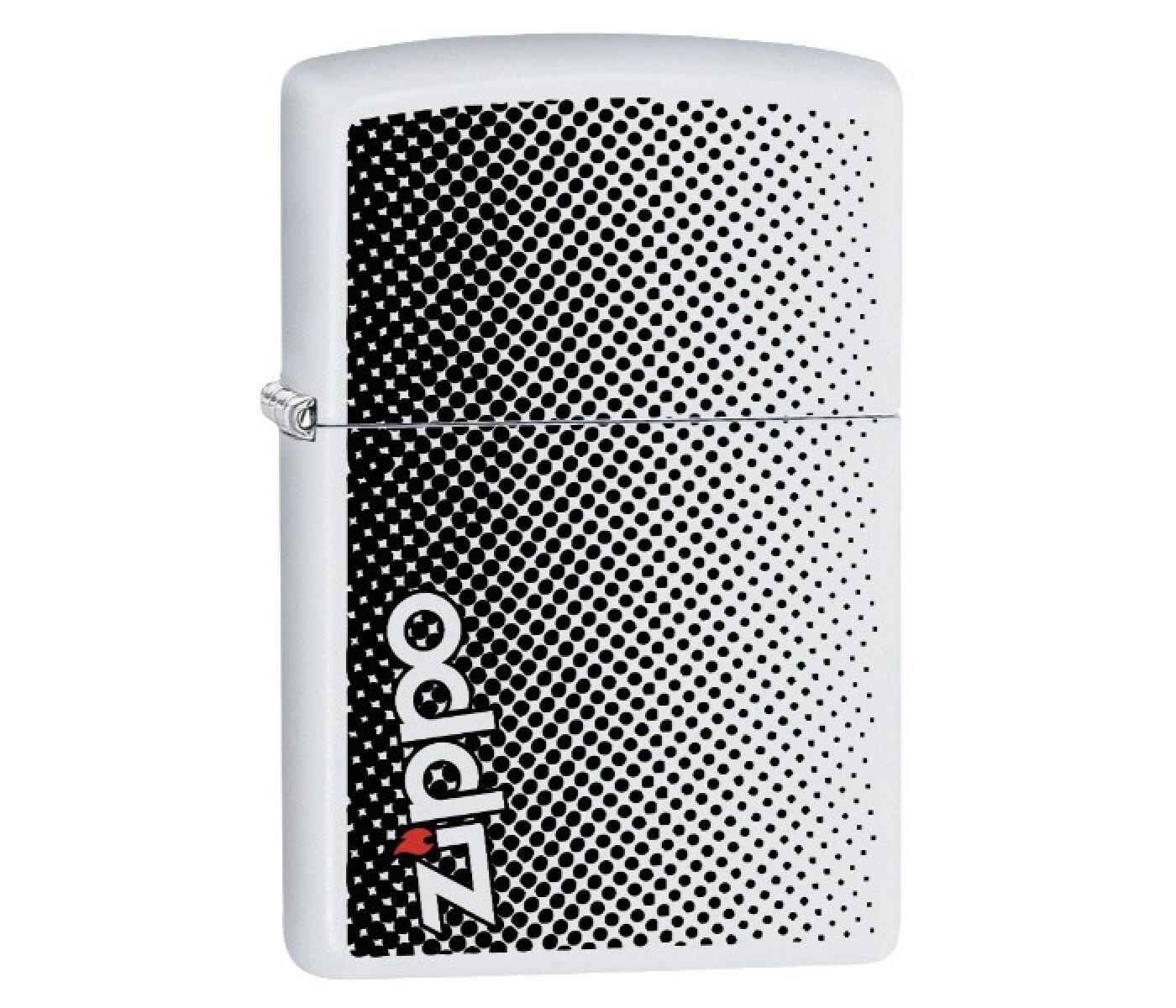 Zippo Logo Design White Matte 