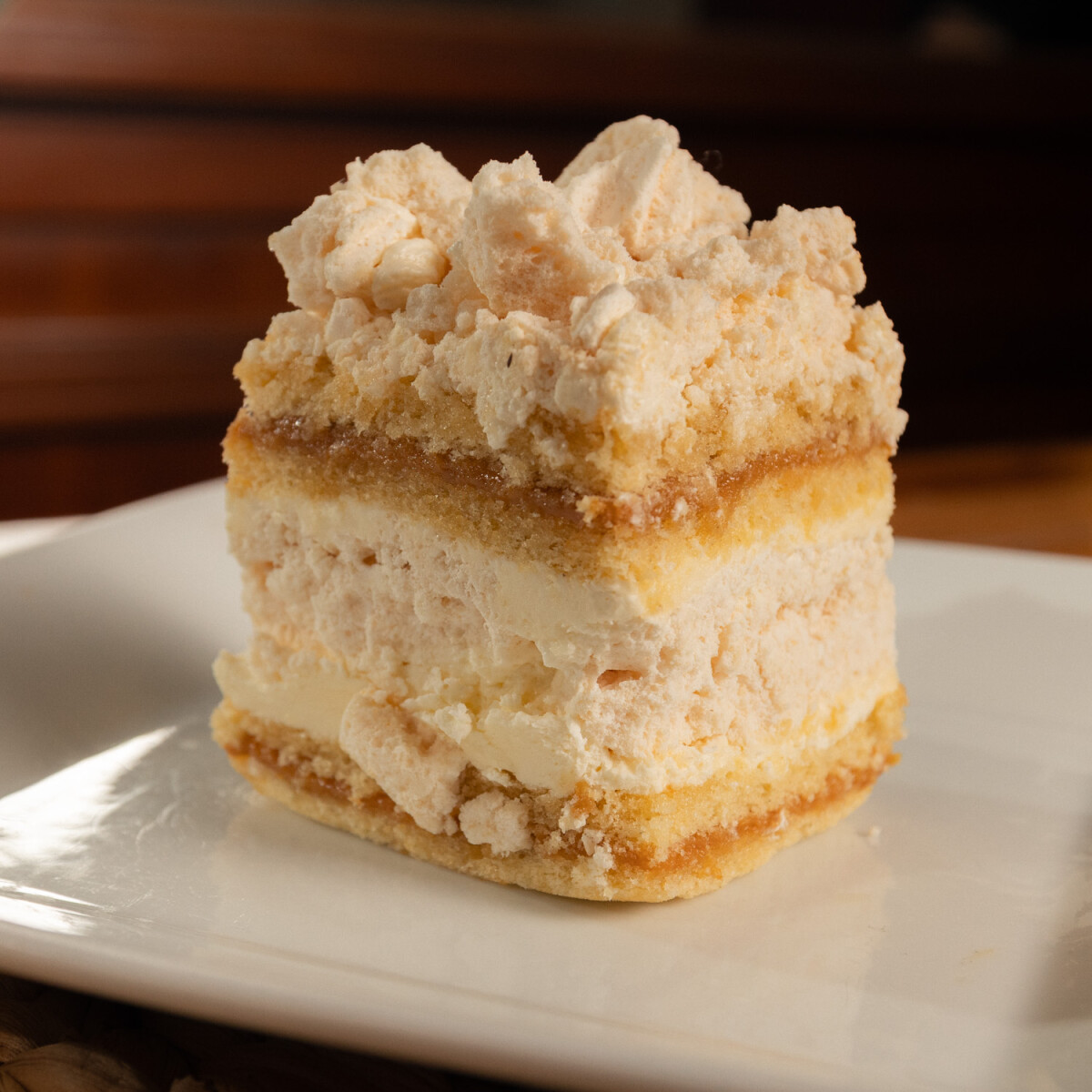 Cuadrado de Merengue y Dulce de Leche 