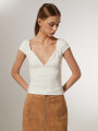 Tops Pawire Marfil / Off White