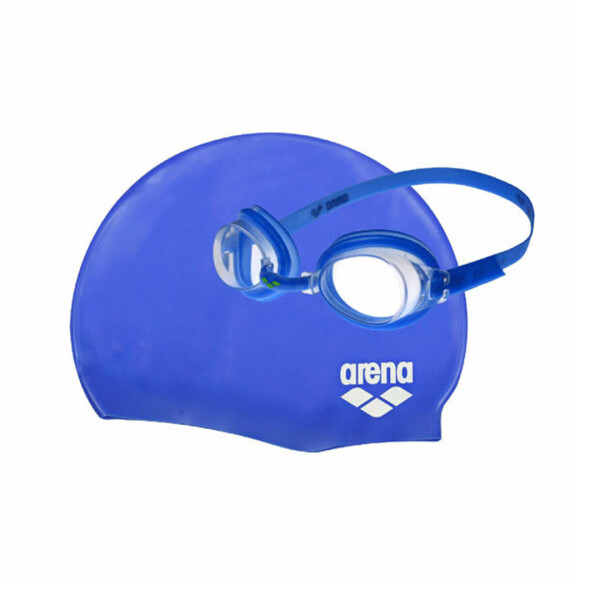 KIT LENTE Y GORRA POOL JR SET - ARENA AZUL