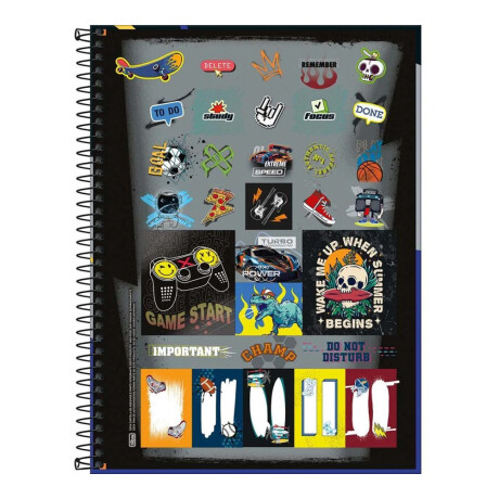 Cuadernola Tilibra Flip+ 96 Hojas Tapa Extra Dura Skate