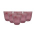 Vaso Vidrio COLOR base pesada 8.5*9.5CM/300ML Vaso Vidrio Color Base Pesada 8.5*9.5cm/300ml