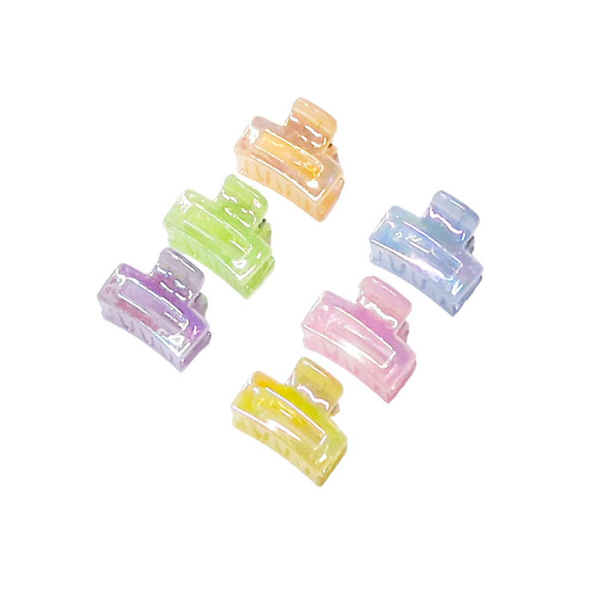 Broches pinzas de colores para el cabello 6 pcs - Broches Pinzas De Colores Para El Cabello 6 Pcs 
