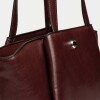Shopper Raix en efecto cuero liso Bordeaux