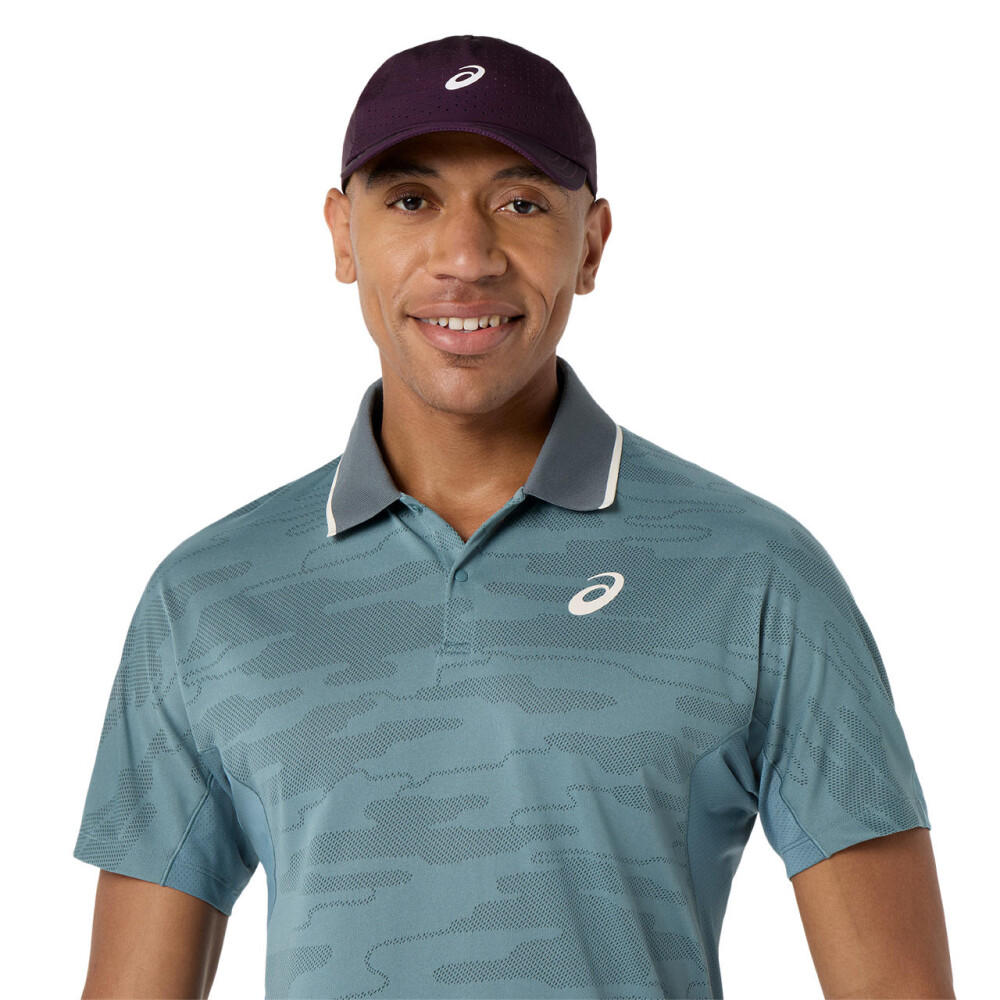 Polos Tenis Match Jacquard Polo SS Top Hombre Foggy Teal