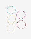Pulseras Elásticas Sets Color Set De Pulseras Elásticas Metal - Combinacion Multicolor