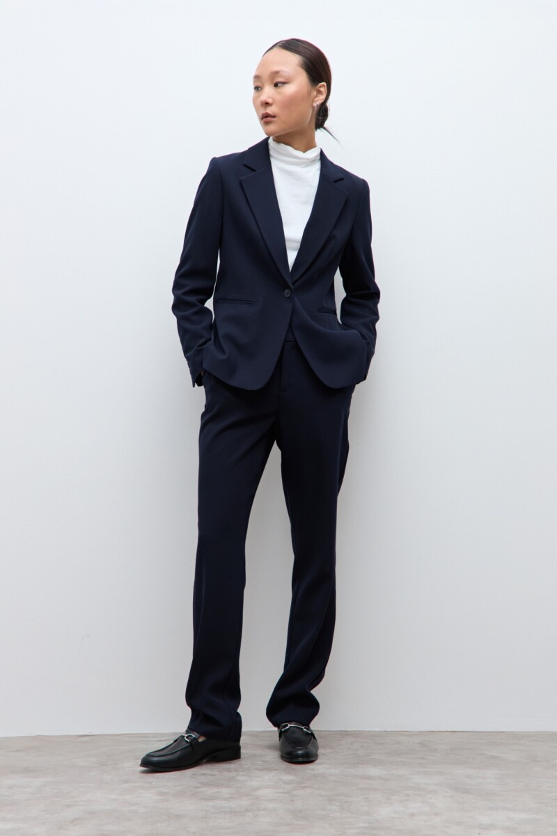 Blazer clásico azul marino