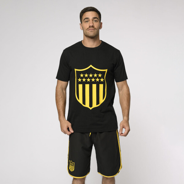 Remera Manga Corta CAP Escudo Peñarol Licencias Hombre 023