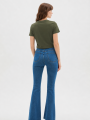 Remera Flored Verde Oliva