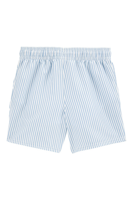 Short de baño, con protección UPF 50+, diseño a rayas Sin color